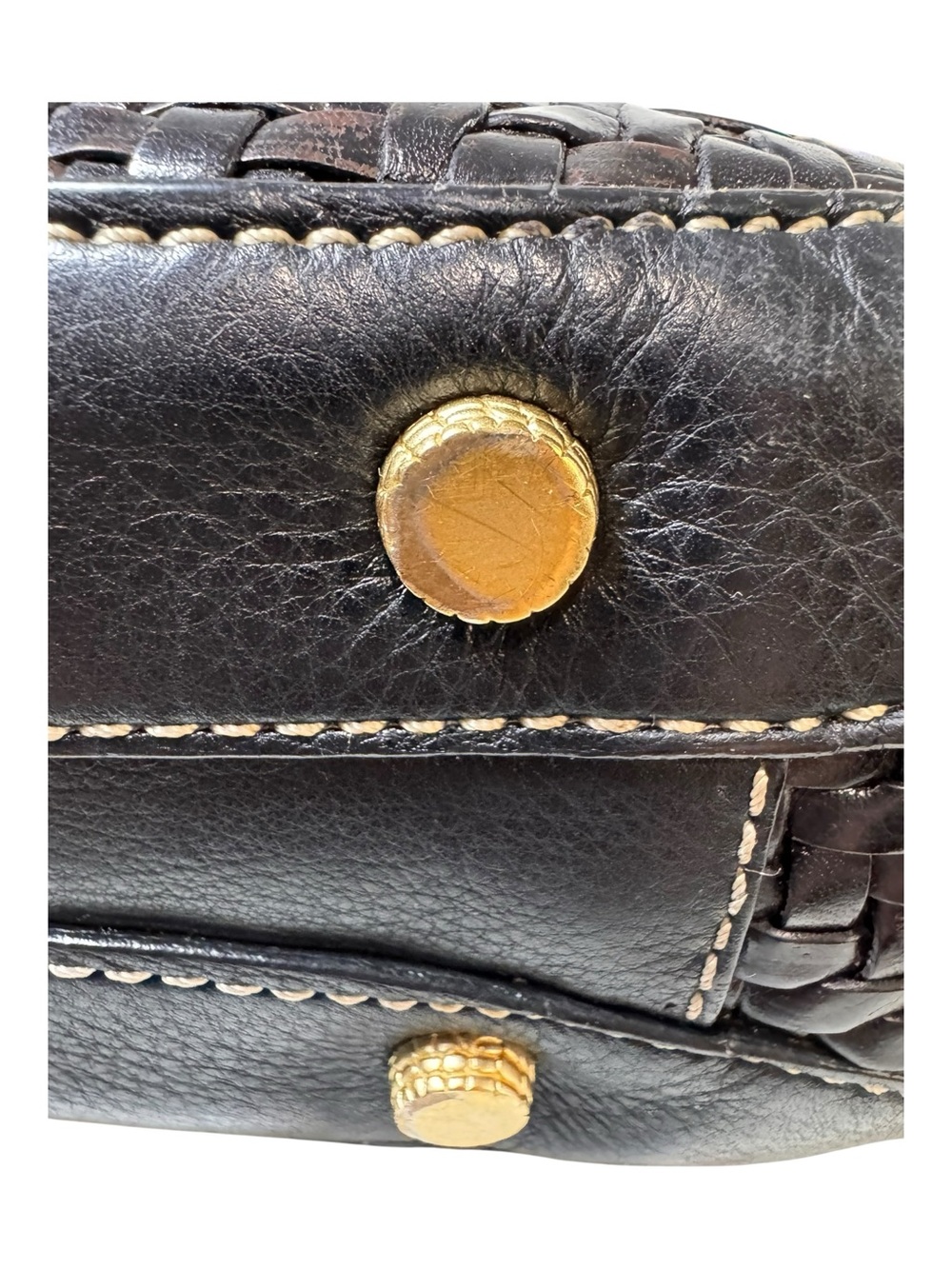 Barry Kieselstein-Cord Vinatge Woven Leather Frog Ladybug Shoulder Bag Italy - Picture 11 of 15